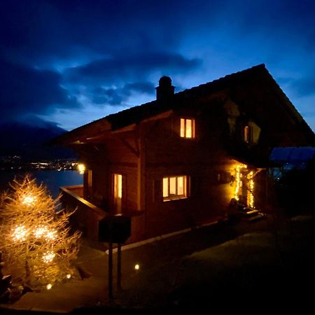 Chalet Egglen "Typical Swiss House, Best Views, Private Jacuzzi" 지그리스빌 외부 사진