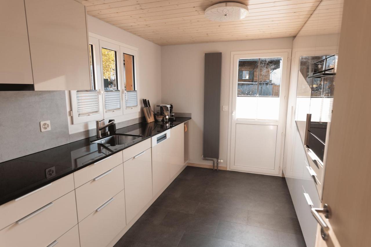 Chalet Egglen "Typical Swiss House, Best Views, Private Jacuzzi" 지그리스빌 외부 사진