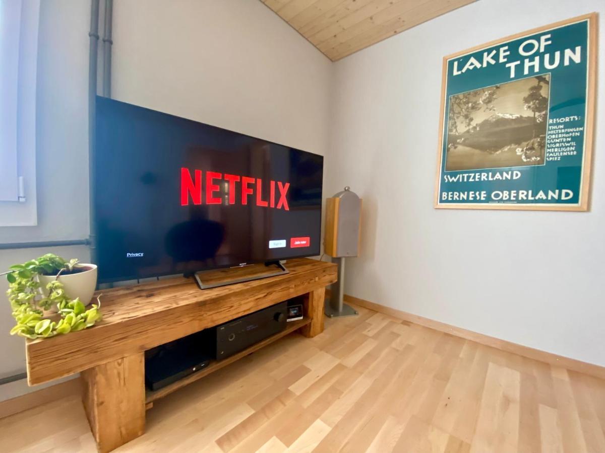 Chalet Egglen "Typical Swiss House, Best Views, Private Jacuzzi" 지그리스빌 외부 사진