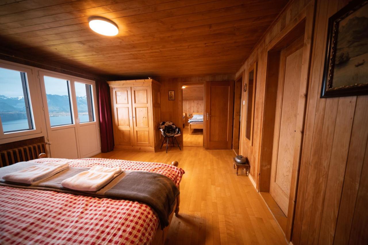 Chalet Egglen "Typical Swiss House, Best Views, Private Jacuzzi" 지그리스빌 외부 사진