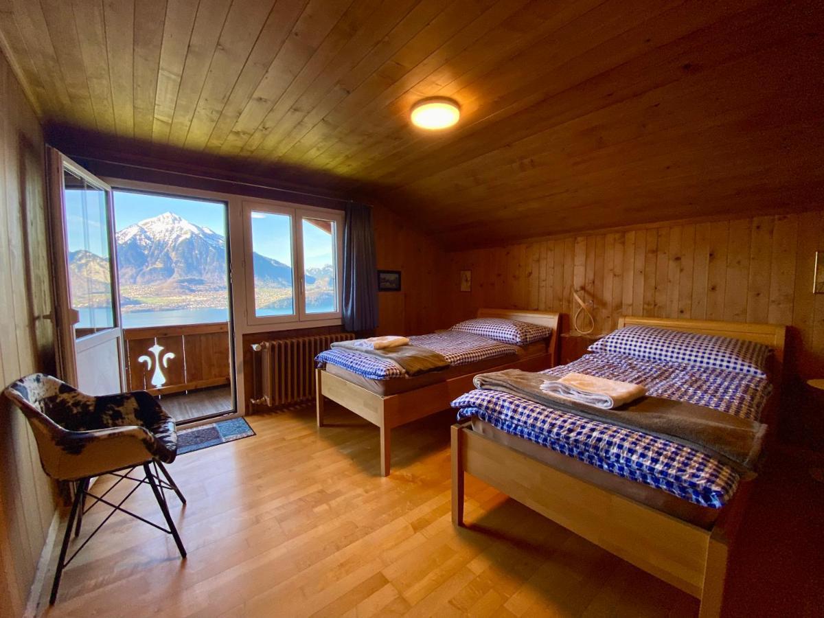 Chalet Egglen "Typical Swiss House, Best Views, Private Jacuzzi" 지그리스빌 외부 사진