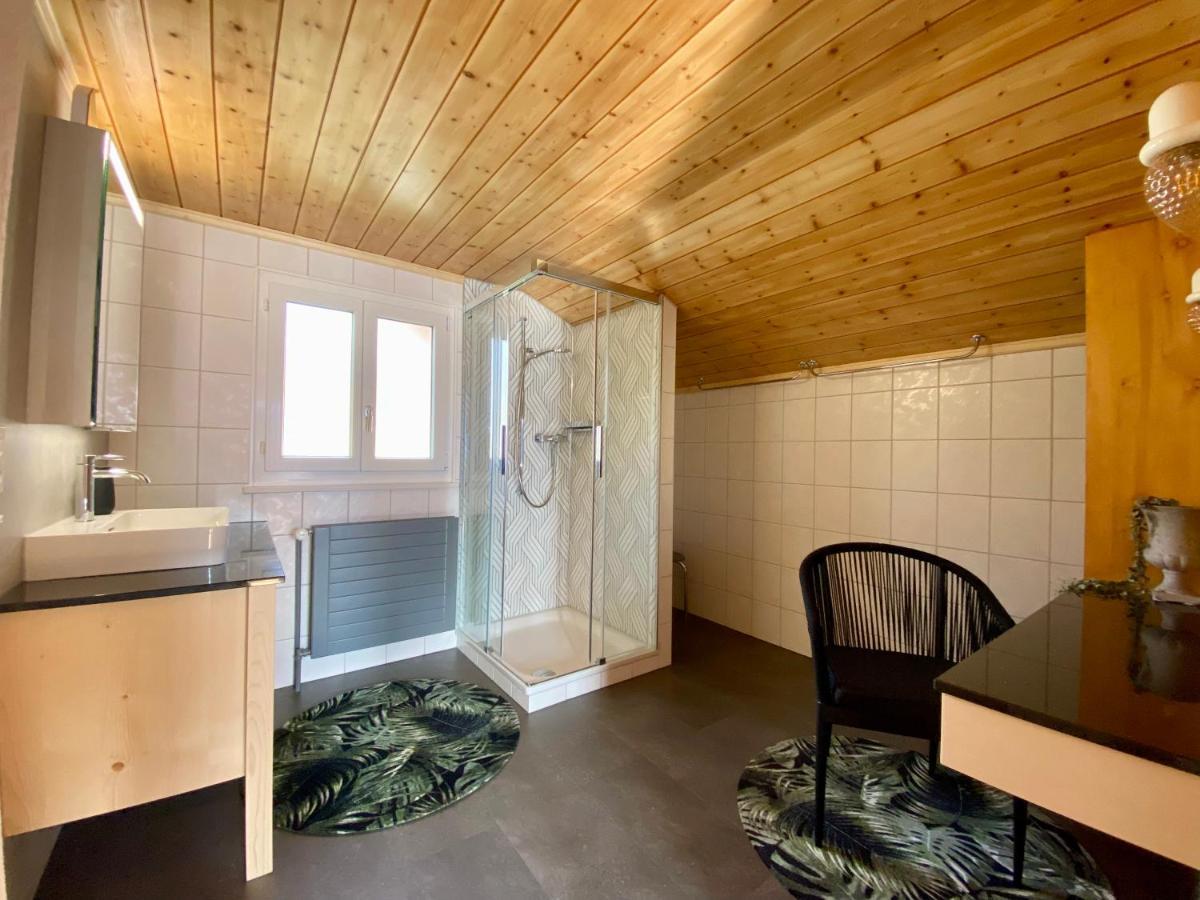 Chalet Egglen "Typical Swiss House, Best Views, Private Jacuzzi" 지그리스빌 외부 사진