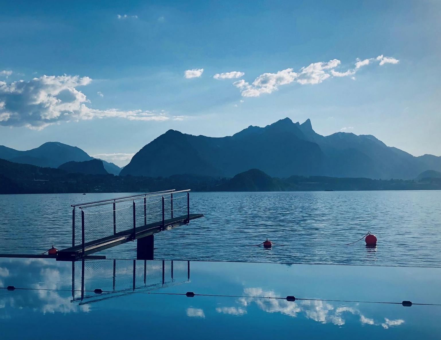 Chalet Egglen "Typical Swiss House, Best Views, Private Jacuzzi" 지그리스빌 외부 사진